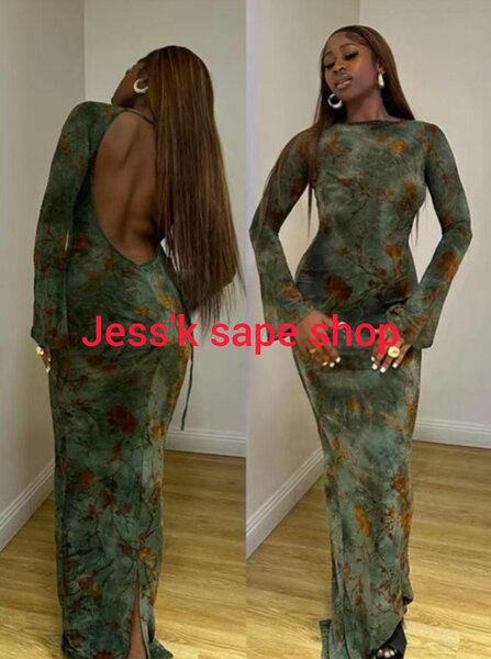 Robe longue dos nu élégante