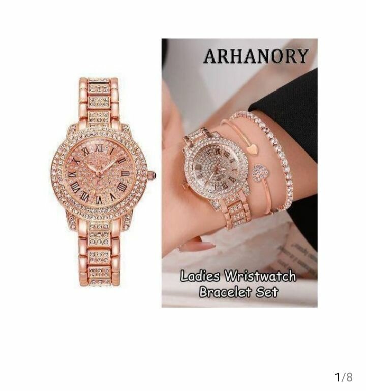 Montre élégante femme or rose