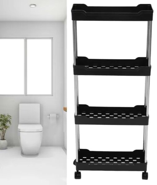 Étagère de rangement à roulettes