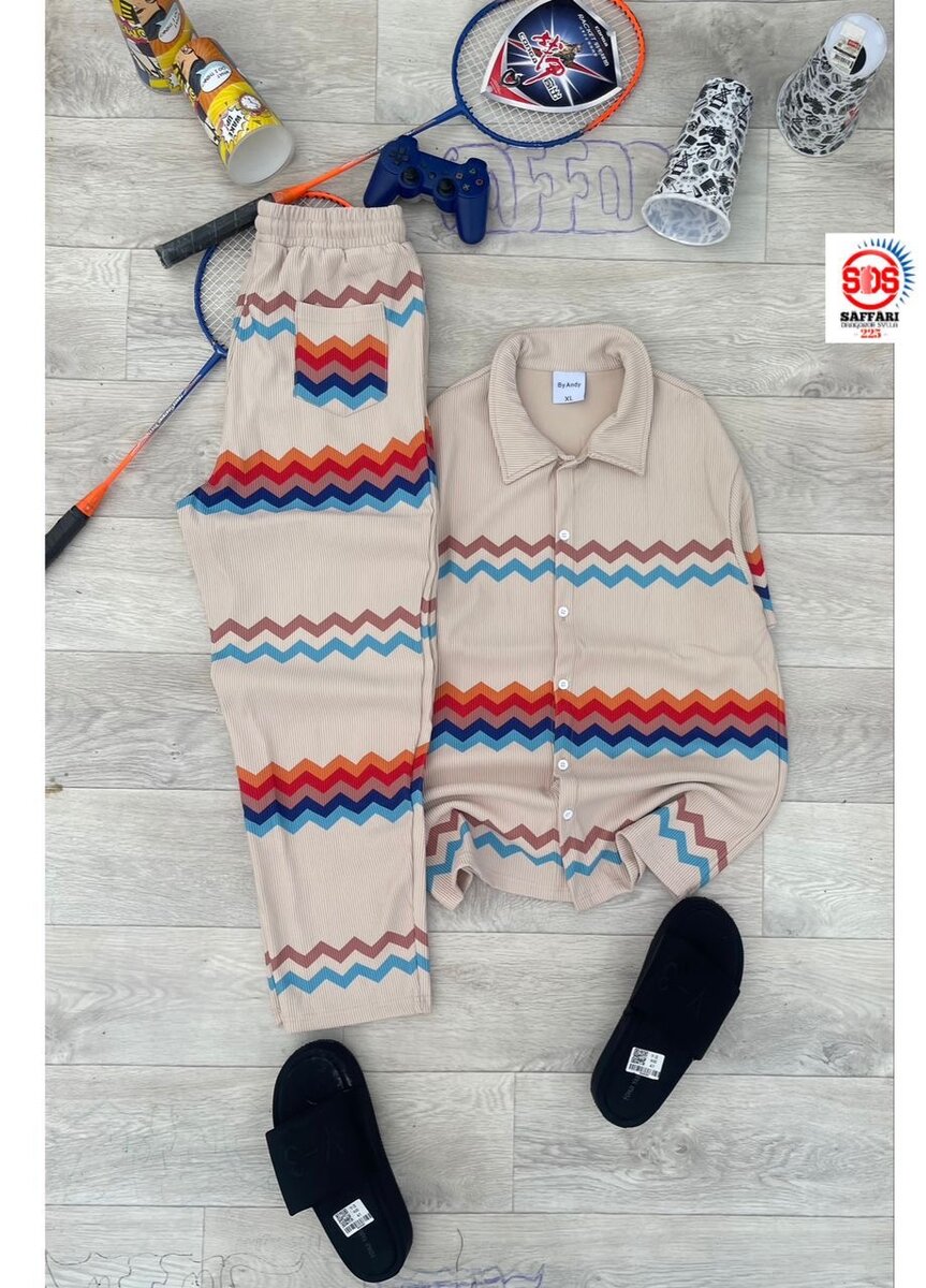 Pyjama rayé confortable