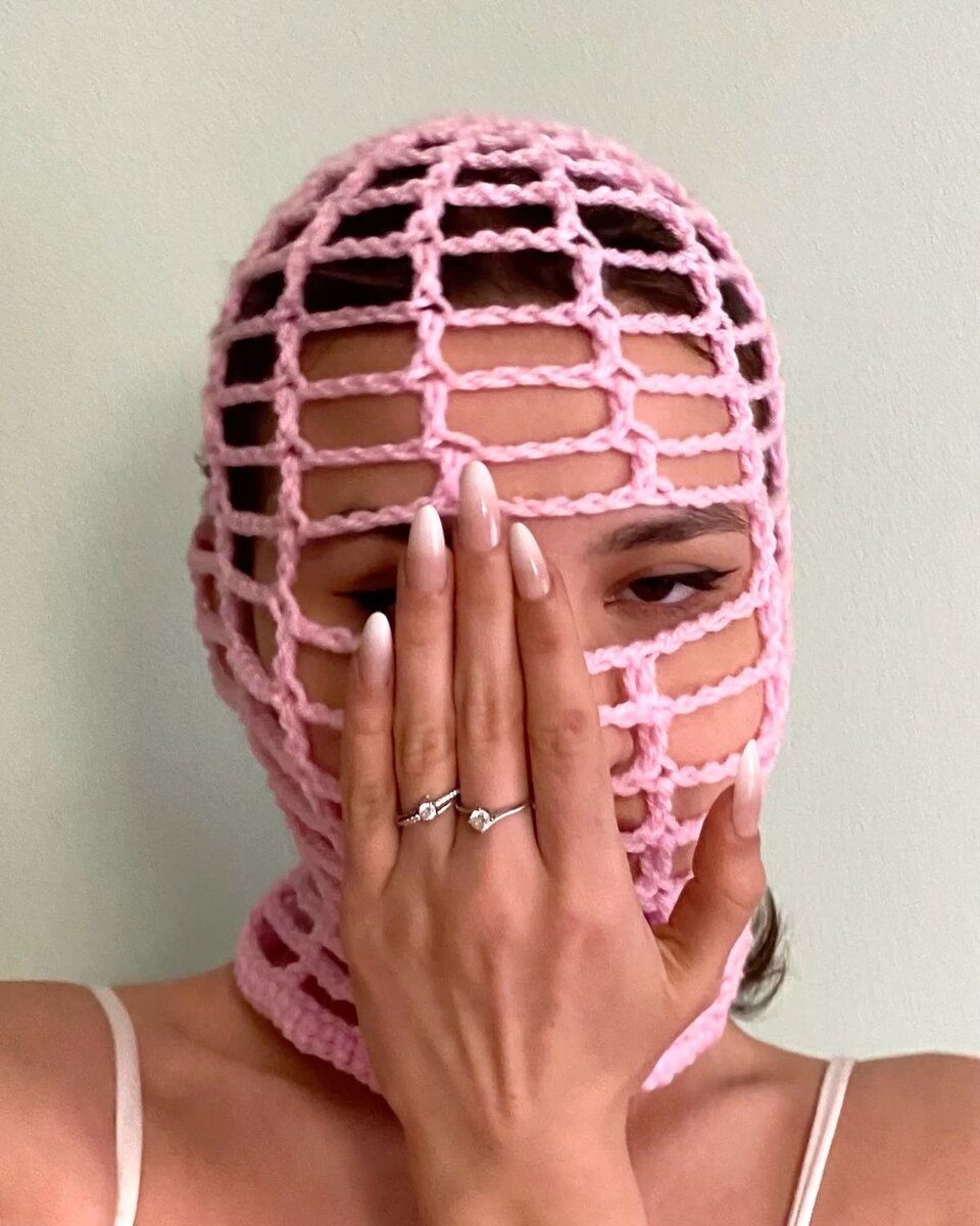 Cagoule crochet élégante