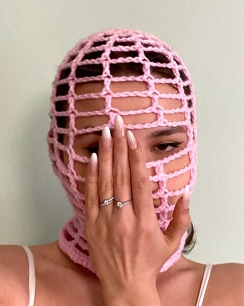 Cagoule crochet élégante