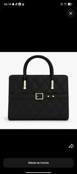 Sac à main élégant noir