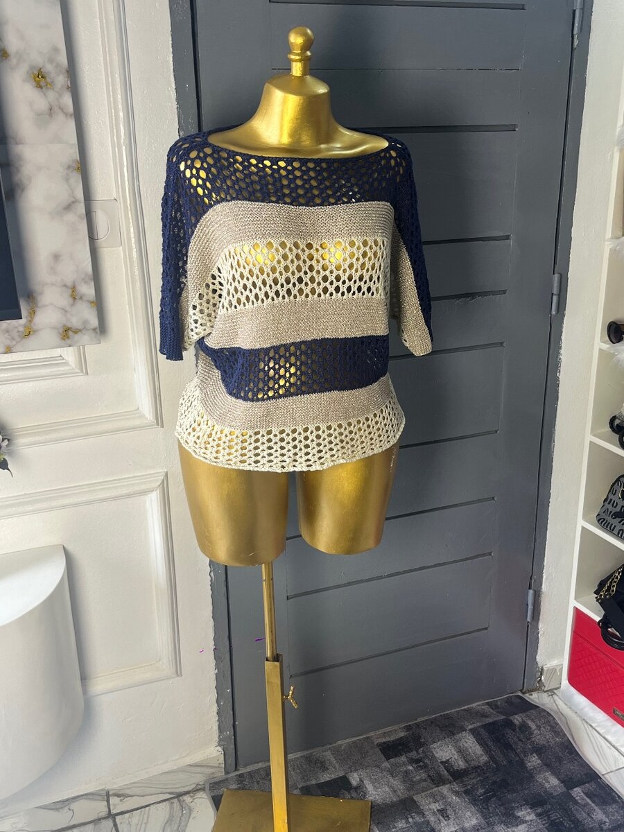 Poncho en maille légère femme