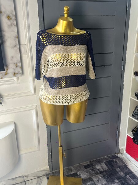 Poncho en maille légère femme