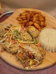 1/2 poulet mayo attieke alloco