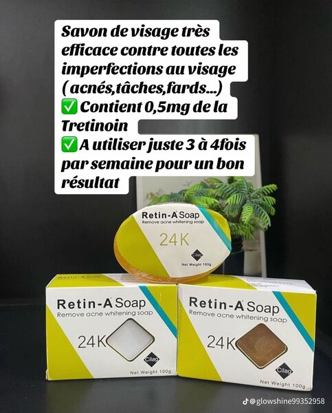 Savon éclat anti-acné 24K