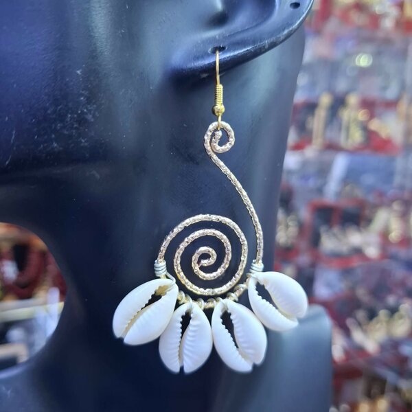 Boucles d'oreilles coquillage élégantes