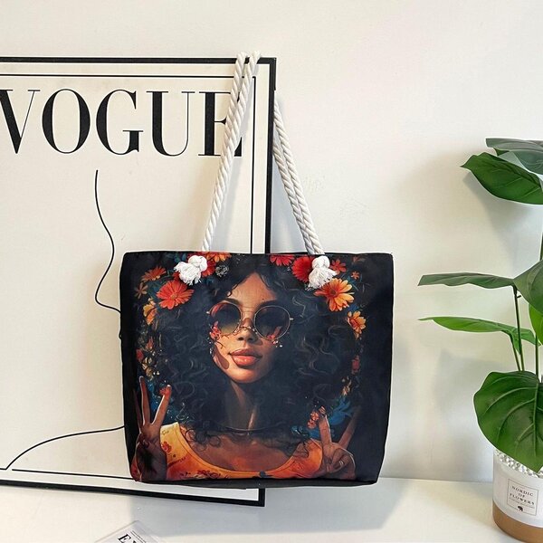 Sac cabas femme imprimé floral