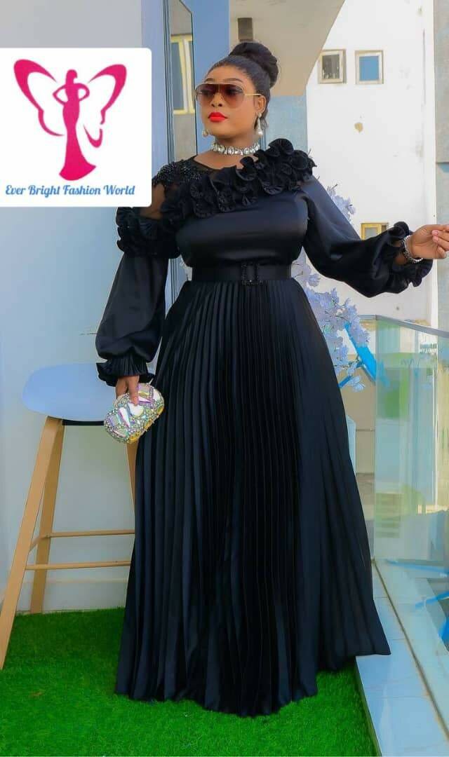 Robe Longue Élegante à Fleurs