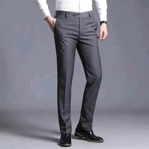 Office Material Trouser - Grey