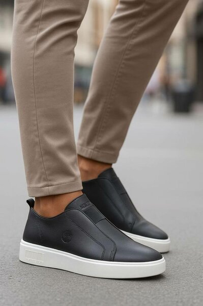 Sneakers noirs en cuir