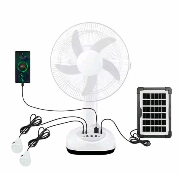 Ventilateur solaire rechargeable