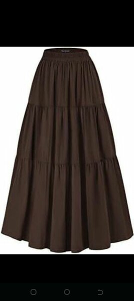 Jupe longue marron élégante pour femme