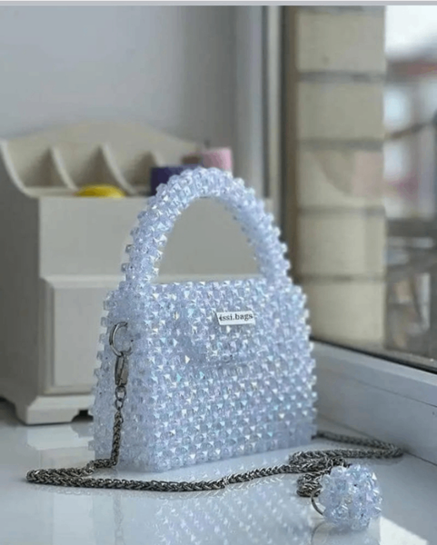 Sac à main perles coloré