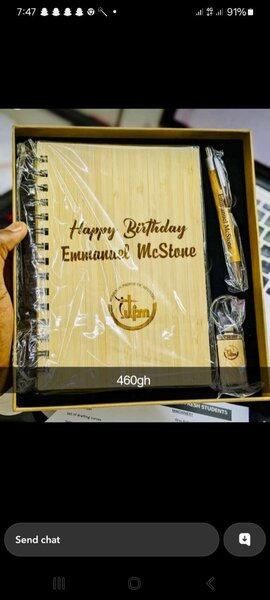 Wooden Book with pen