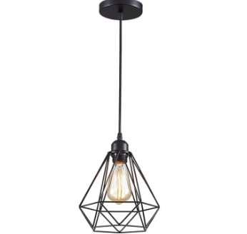 New Geometric Shape Hanging Lamp - Indoor Outdoor Hanging Lights | Pendant Light | Lights for Restaurants, Home, Garden, Marquee, Kitchen, Lounge (BULB NOT INCLUDED)