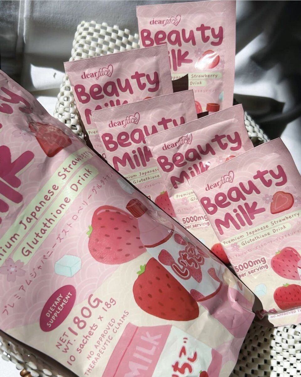 Beauty Milk Fraise Glutathione