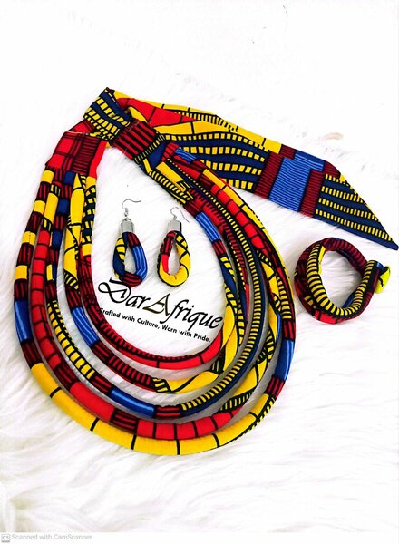 African Print Jewelry Set