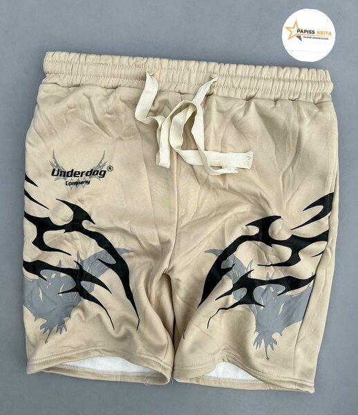 Shorts de sport beige homme