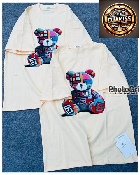 T-shirt unisexe imprimée ours