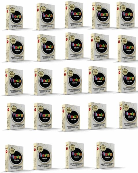 FIESTA CONDOM 24 PACKS OF 3 IN 1