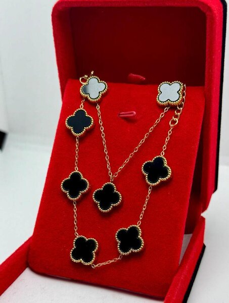 Ensemble bijoux trèfle élégant