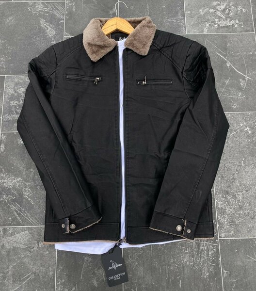 Veste en cuir homme doublée