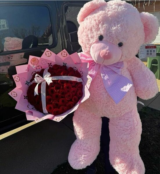 Grand ourson en peluche