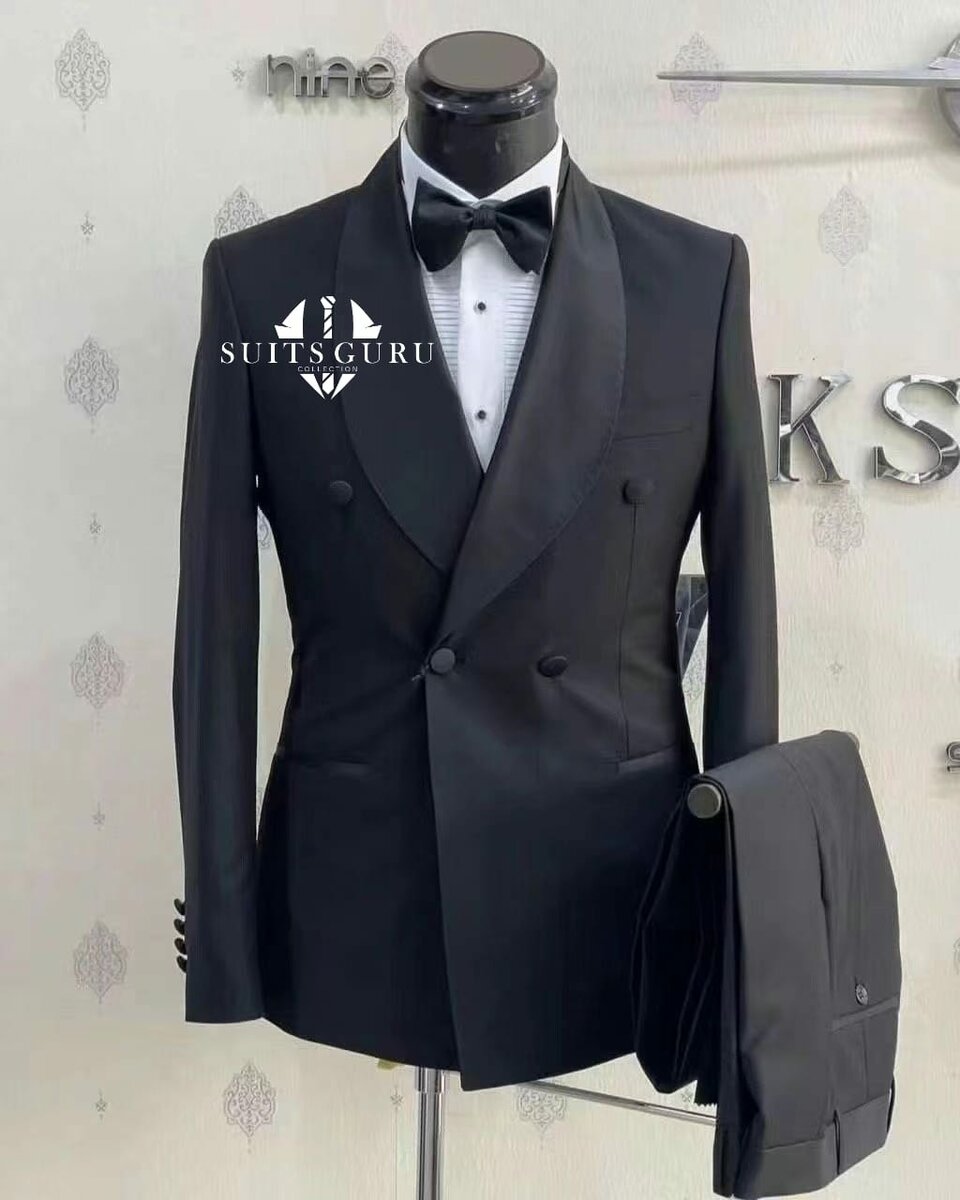 Elegant men's suit black