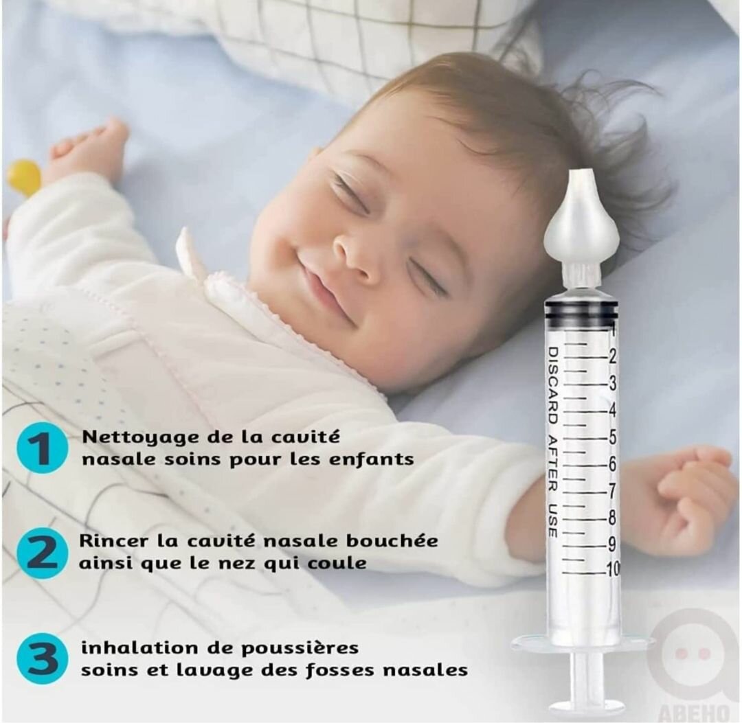 Mouche bébé avec embout en silicone
