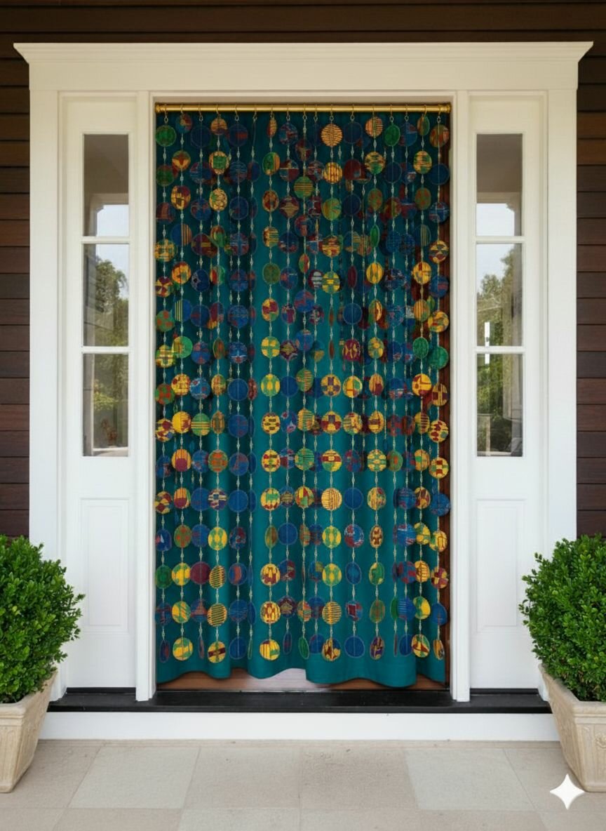 Rideau de porte décoratif 2en1