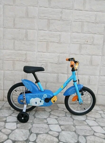 Vélo Enfant Bleu avec Roulettes