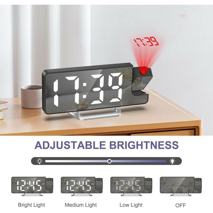 Réveil projecteur LED moderne