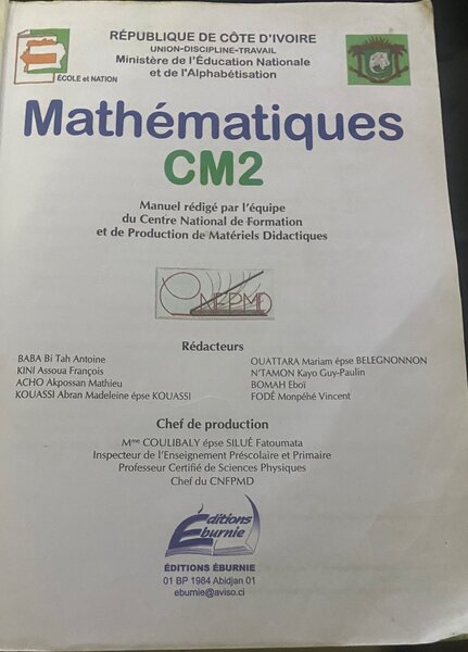 Manuel de Mathématiques CM2