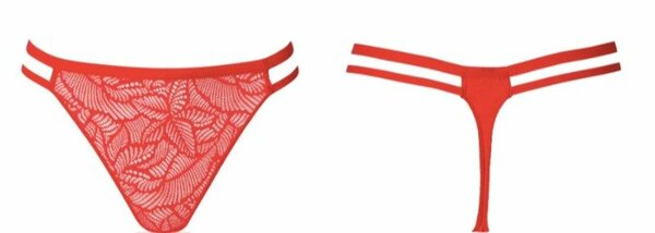 Ensemble lingerie dentelle rouge