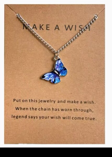 Butterfly wish necklace
