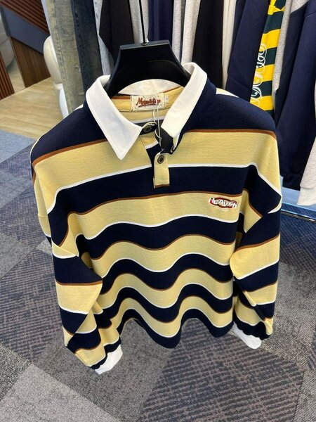 Pulls rayés à col polo