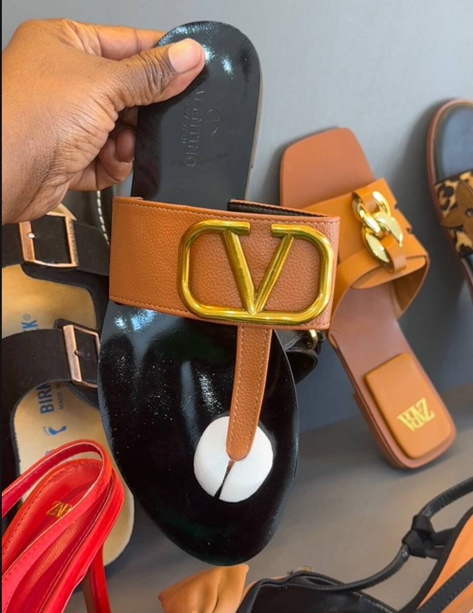 REDUCED TO CLEAR Valentino and Gucci Slippers