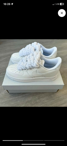 Air force blanc gros lacet