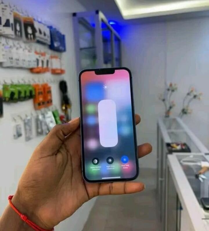 Smartphone moderne bleu