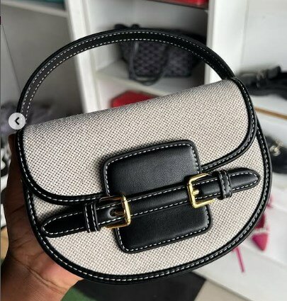 Crossbody bag grey-black