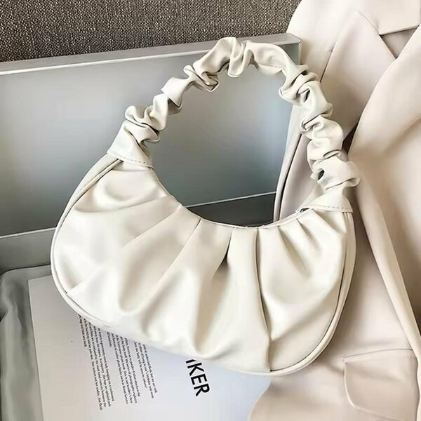 Sac hobo plissé femme