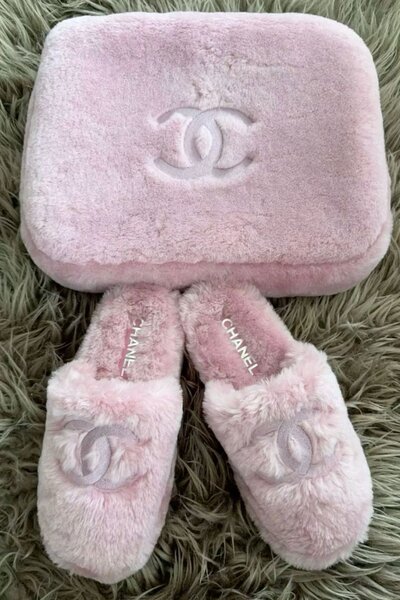 Channel couture slippers