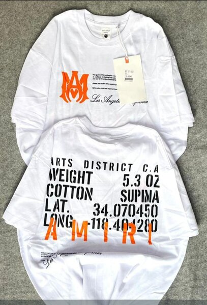 T-shirt coton blanc Amiri