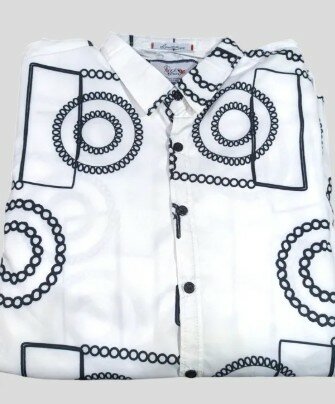 Men's full selves shirts Fabric china stone texcher Size M.L.