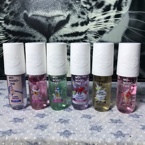 Parfums corporels variés