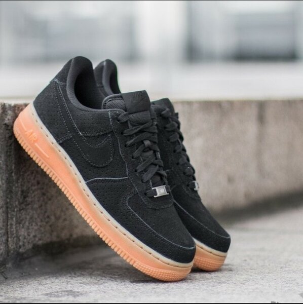 Black sneakers with peach colored soles size 6-10 