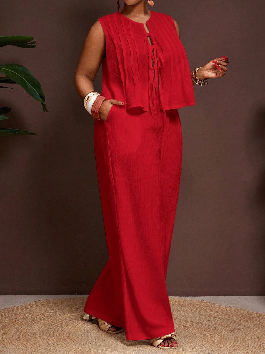 Combinaison élégante sans manches