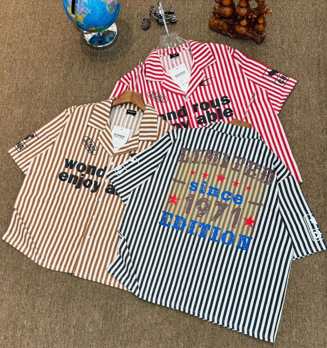 Chemises rayées tendance homme